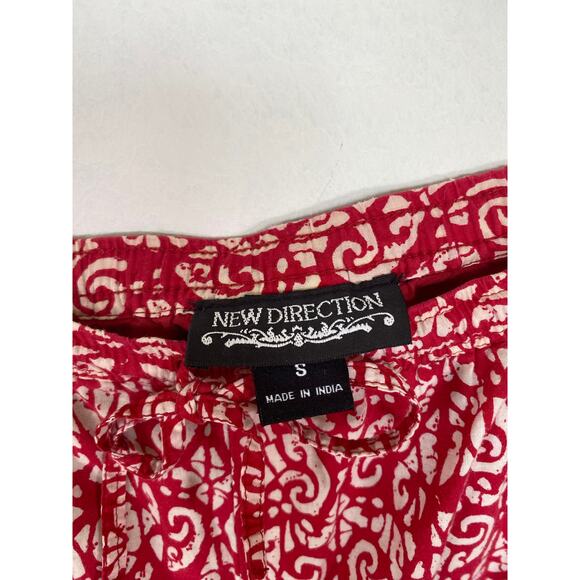 Red & White Boho Skirt Size Small/Medium - Picture 6 of 8